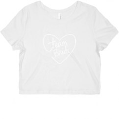 Ladies Slim Fit Crop Top Tee