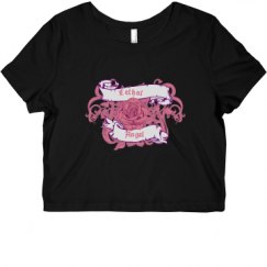 Ladies Slim Fit Crop Top Tee