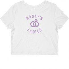 Ladies Slim Fit Crop Top Tee