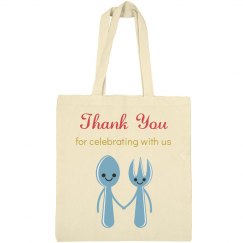 Cute favor tote bag for wedding