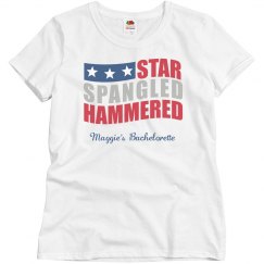 Women's Tee Star, Spangled, Hammered