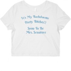 Ladies Slim Fit Crop Top Tee