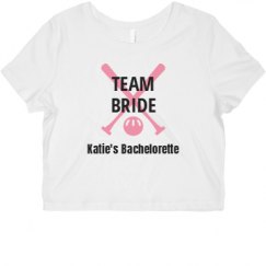 Ladies Slim Fit Crop Top Tee