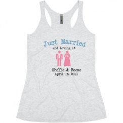 Ladies Slim Fit Super Soft Racerback Triblend Tank