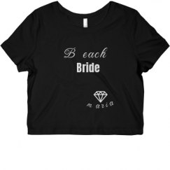 Ladies Slim Fit Crop Top Tee