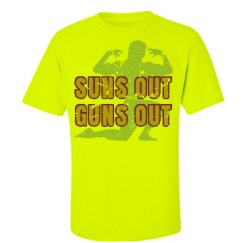 Unisex Ultra Cotton Safety Neon Crewneck Tee