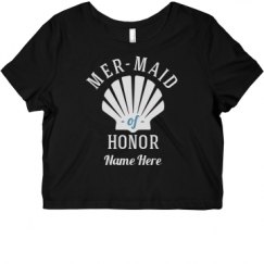 Ladies Slim Fit Crop Top Tee