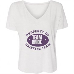 Ladies Flowy Slouchy V-Neck Tee