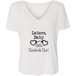 Ladies Flowy Slouchy V-Neck Tee