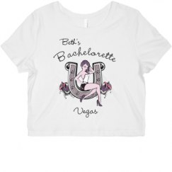 Ladies Slim Fit Crop Top Tee