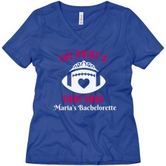Football Bachelorette Party Shirt for Bride