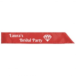 Wedding Party Sash for bridal party