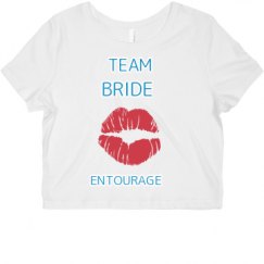 Ladies Slim Fit Crop Top Tee