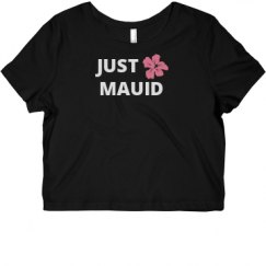 Ladies Slim Fit Crop Top Tee