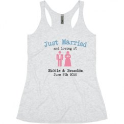 Ladies Slim Fit Super Soft Racerback Triblend Tank