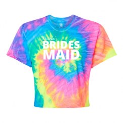 Women's Tie Dye Crop Top Tee
