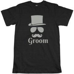Groom Mustache Hat Shirt