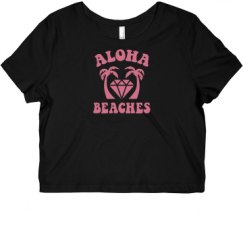 Ladies Slim Fit Crop Top Tee