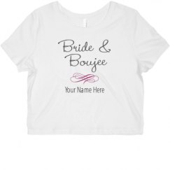 Ladies Slim Fit Crop Top Tee